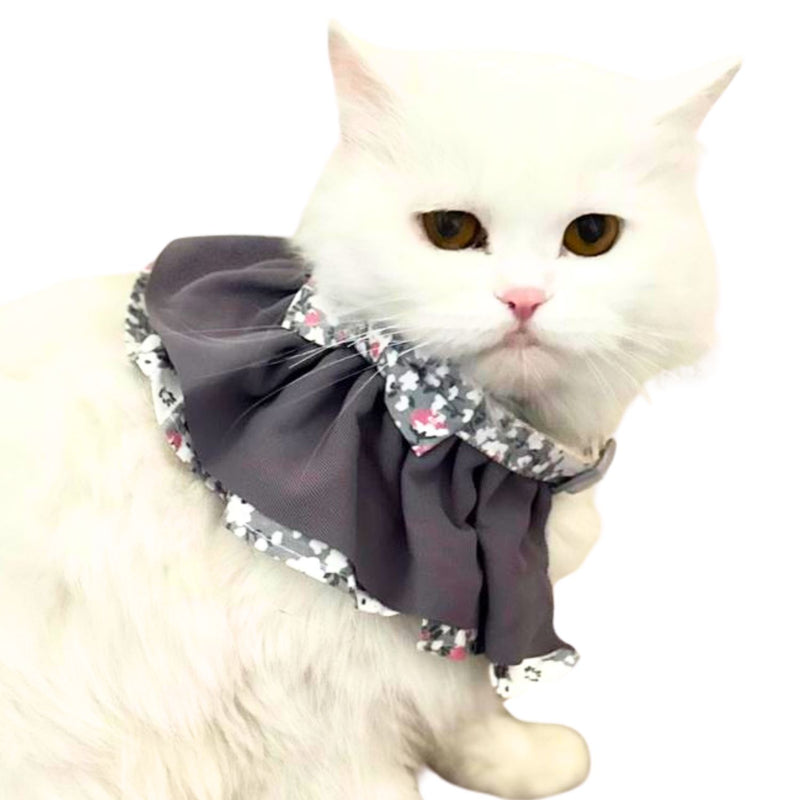 Floral Cat Collar with Bow