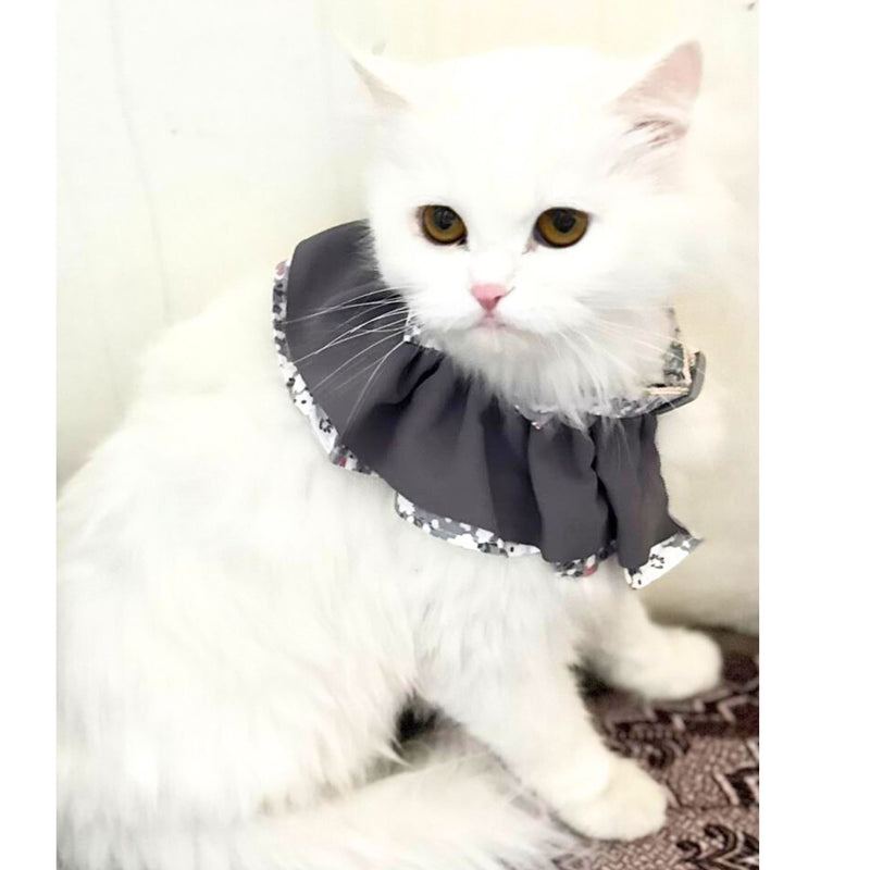 Floral Cat Collar with Bow