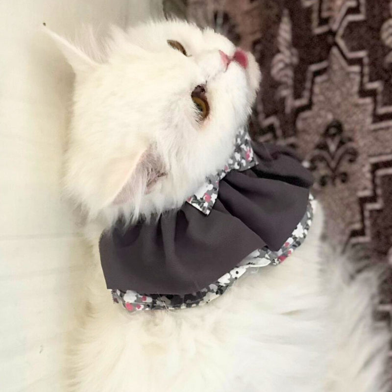 Floral Cat Collar with Bow