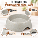 Pet Food Bowl for Dogs & Cats | Heavy Duty Raised Feeding Bowl