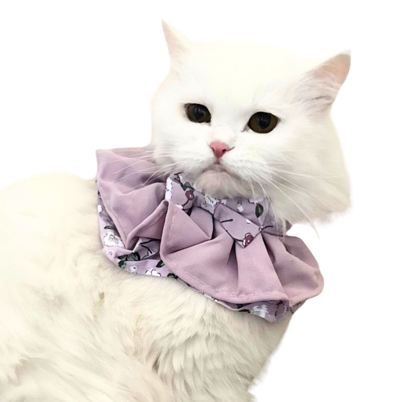Floral Cat Collar with Bow