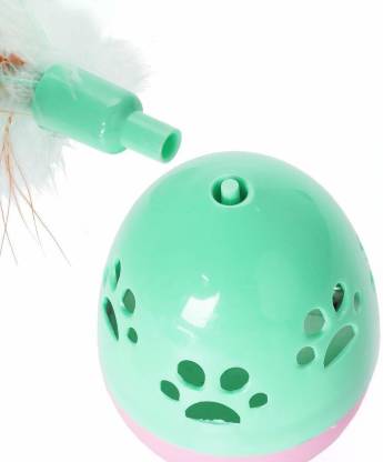 Emily Pets Interactive Cat Toys for Indoor Cat Feather Toys,Kitten with Feather,Cat Stuff Automatic Cat Toy as Cat Gifts(Voilet,Green,Pink)