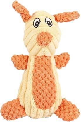 Emily Pets Cotton Plush Toy, Squeaky Squeaker Soft Toy For Dog & Cat(S,Pink,Orange)