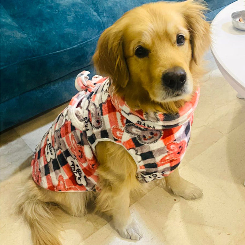 Lulala Dog Drying Coat, Puppy Bathrobe Towel wrap, Pyjamas Gown For Pets