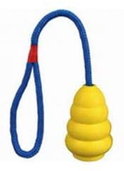 Rubber Gourd Dog Chew Toy with Rope