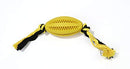 Durable Rubber Feeder Ball with Cotton Rope for Dogs