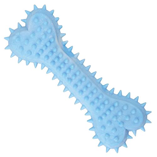 Emily Pets Puppy Teething Spike Bone Cute Rubber Toy (Sky Blue,Pink,Yellow)