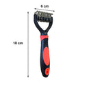 2-Sided Pet Dematting Tool for Dogs & Cats