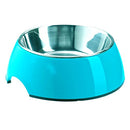 Colorful Melamine Dog Bowl with Non-Skid Silicone Base