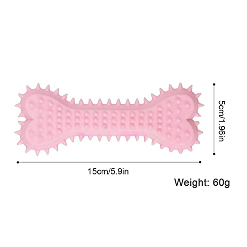 Teething Spike Bone Rubber Toy For Dogs