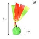 Rambo Ribbon Throwing Rubber Ball Toy For Dog