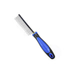 Stainless Steel Basic Pet Comb for Dogs and Cats (L,Blue)