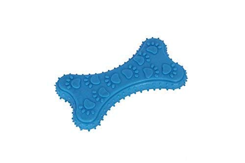 Emily Pets Chew Toys Natural Rubber Candy Bones (Blue)