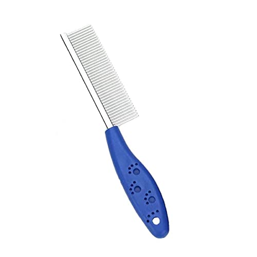 Emily Pets Pet Comb for Dogs & Cats,Dog Grooming Comb (Blue, Red)