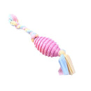 Durable Rubber Chew Toy with Rope for Dogs & Puppies