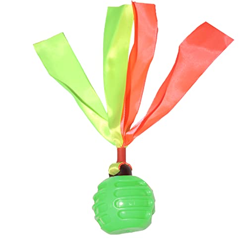 Rambo Ribbon Throwing Rubber Ball Toy For Dogs