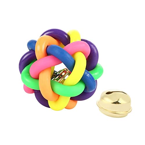 Emily Pets Dog Toy Rainbow Rubber Ball for Small Medium and Large Dogs(S,M,L)