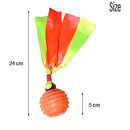 Rambo Ribbon Throwing Rubber Ball Toy For Dog