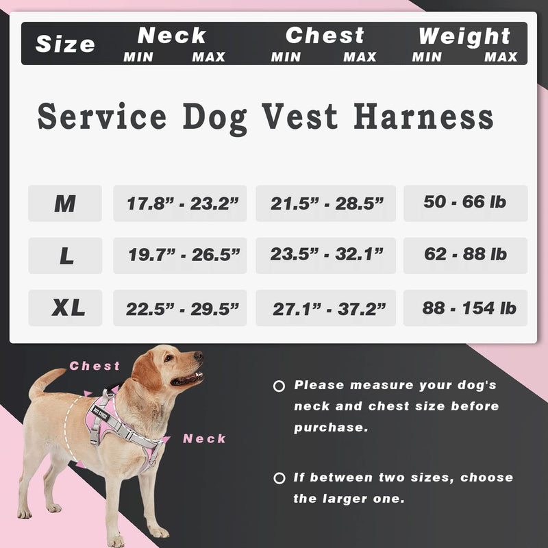 Service Dog Harness For Small Medum Large Pets