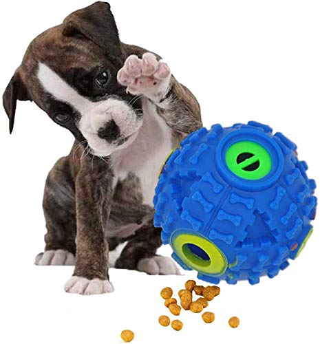 Squeaky Dog Toy Ball Feeding Food Dental Cleaning Training/Playing