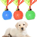 Rambo Ribbon Throwing Rubber Ball Toy For Dogs