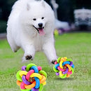 Rainbow Rubber Ball For Dogs