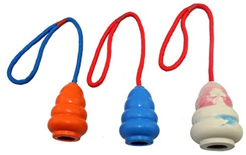 Rubber Gourd Dog Chew Toy with Rope