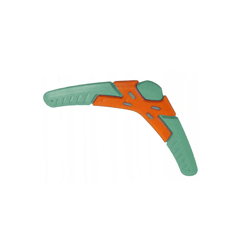 Emily Pets Triangle V Shaped Boomerang Dog Frisbee Toy(Orange-Green,Blue-Red,Grey-Green)Medium