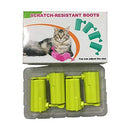 Adjustable Cat Anti-Scratch Boots (4 pcs) - Green