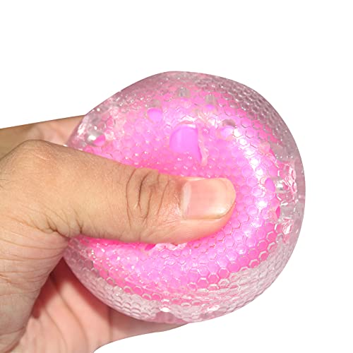 Squeaky Rubber Ball Toys Paw Print For Dog