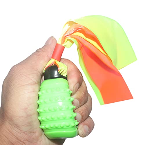 Rambo Ribbon Throwing Rubber Ball Toy For Dog