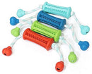 Interactive Rubber Treat Toothbrush Toy With  Rope For Dogs