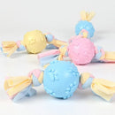 Chew Ball With Rope Knot For Dogs