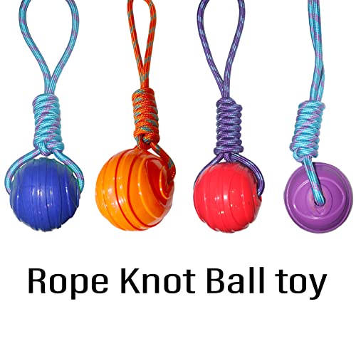 Rope Durable Elastic Solid Rubber Balls Toys For Dogs