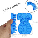Silicone Dog Grooming Brush for Pet Massage & Care