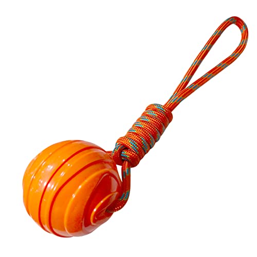 Rope Durable Elastic Solid Rubber Balls Toys For Dogs