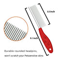 One Sided Pet Comb Stainless Steel Pin Dog Grooming Brush