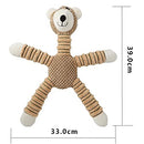 Brown Plush Bear Toy with Squeaker for  Dogs and Cats