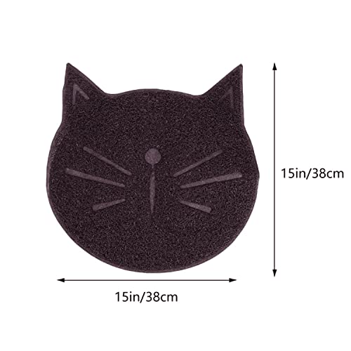 Emily Pets Cats Litter Mat Non Slip Litter Tracking Mat Traps Litter from Box For Pets (Color: Sky Blue,Chocolate,Pink,Green,Being)(Size:38 X 38 cm)