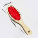 Wooden Steel Needle Pet Grooming Brush for Dogs and Cats