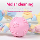 Chew Ball With Rope Knot For Dogs