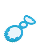 Non-Toxic Rubber Dog Chew Bone Toy (Multicolor, Pack of 3)