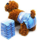 Cute Pink Female Dog Diapers With Adjustable Tail Hole