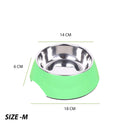 Colorful Melamine Dog Bowl with Non-Skid Silicone Base