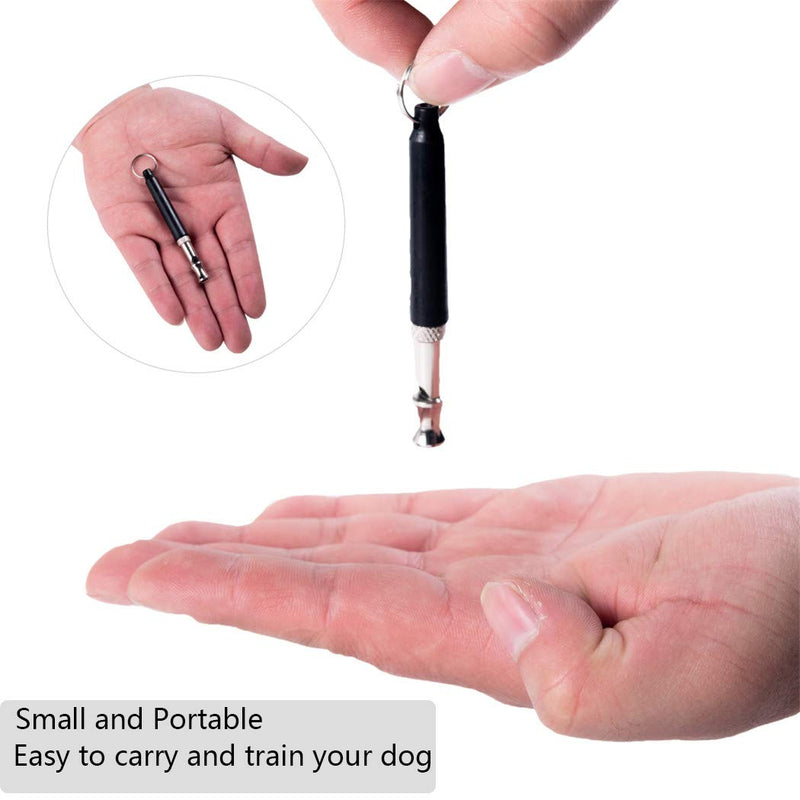 DunYi Dog Whistle to Stop Barking Upgrade Ultrasonic Stainless Steel Dog Training