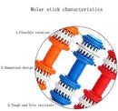 Rubber Molar Dog Toys Clean Dumbbell Teething Stick Bite Toys Pet Dog