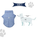 Lulala Pet Dress Plain Shirt with Contrast Stitching Summer Apparel For Pets (XS,S,M,L,XL,SkyBlue)