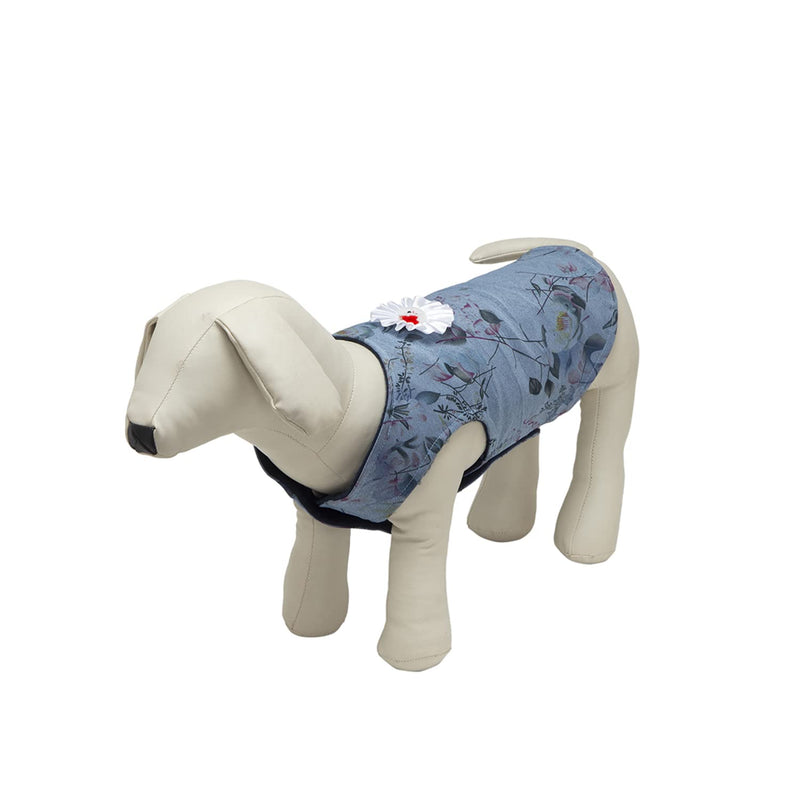 Lulala Soft Dog Sweater Year-Round Sweater for Pets (Sky Blue ,Navy Blue)