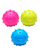 Durable Rubber Ball Chew Toys for Puppies (Pack of 3, Multicolor)