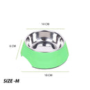 Colorful Melamine Dog Bowl with Non-Skid Silicone Base